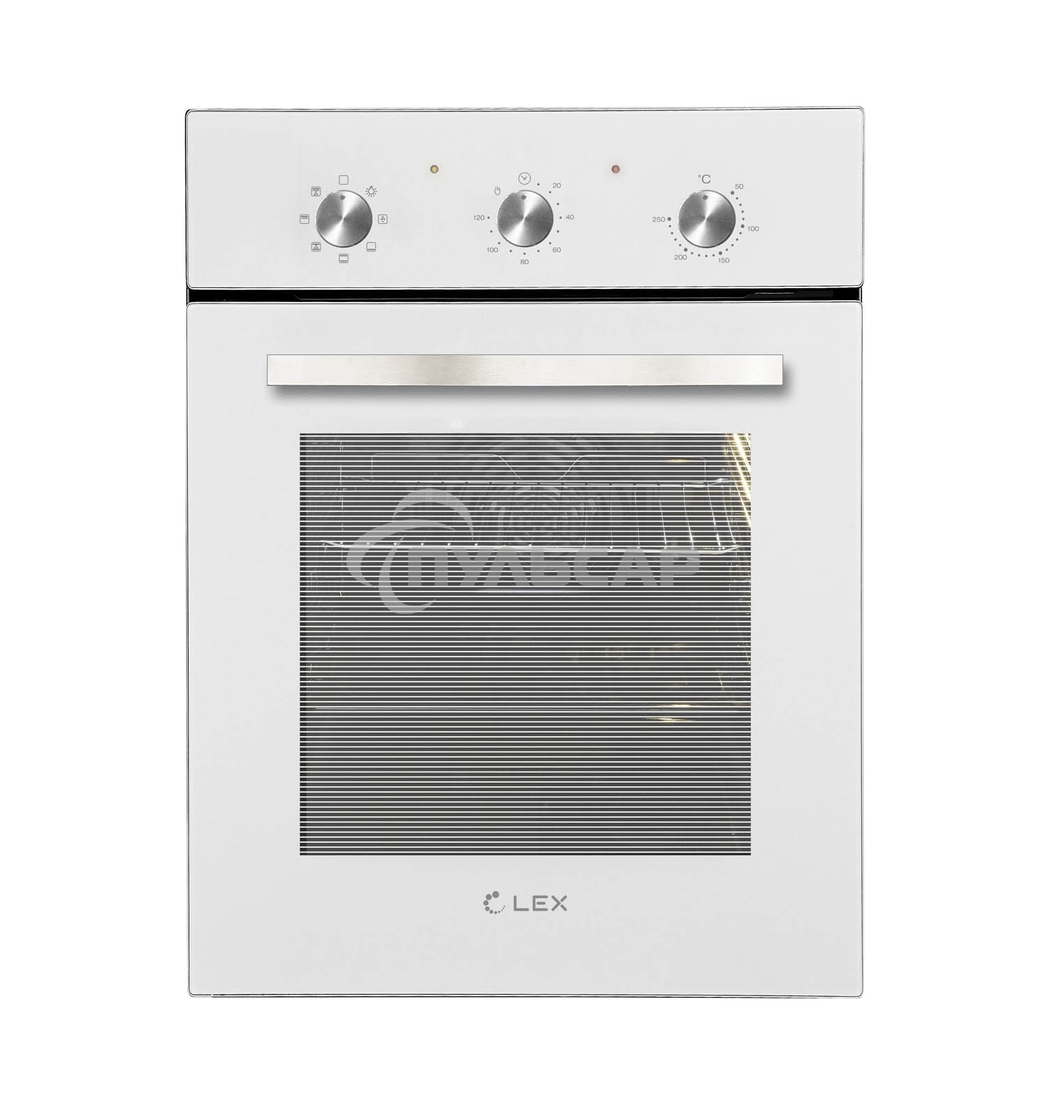 Духовой шкаф LEX EDM 4570 WH 55 л, таймер, 7 функций, встраиваемый