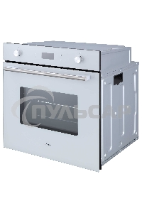 Духовой шкаф встраиваемый полноразмерный Evelux EO 650 PW, 60 см, 9 режимов, 70л, белое стекло