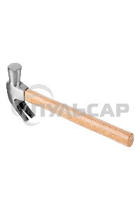 Молоток-гвоздодер SPARTA 104205450г боек 27мм деревянная рукоятка