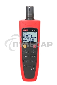 Детектор СО газа UT337A, 0~1000ppm, аудио и визуальное оповещение