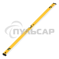 Уровень алюминиевый, магнит., фрезерованный, 3 глазка (1 зеркал.), 0,5 мм/м, 1000 мм  Denzel