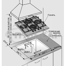 Газовая варочная панель Gefest ПВГ 2231-01 Р3