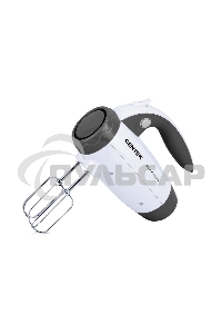 Миксер Centek CT-1114 (белый/серый) 350Вт, 6 скоростей+турбо, взбивание/замешивание