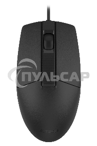 Мышь проводная A4Tech OP-330 черный, 1200 dpi, USB, кнопки - 3