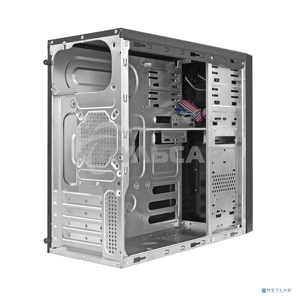 Компьютерный корпус Minitower ExeGate MA-372UX Black, mATX <без БП> 2*USB+2*USB3.0, Audio