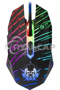 Мышь проводная Defender Dark Agent GM-590L черный, 12800 dpi, USB, кнопки - 6