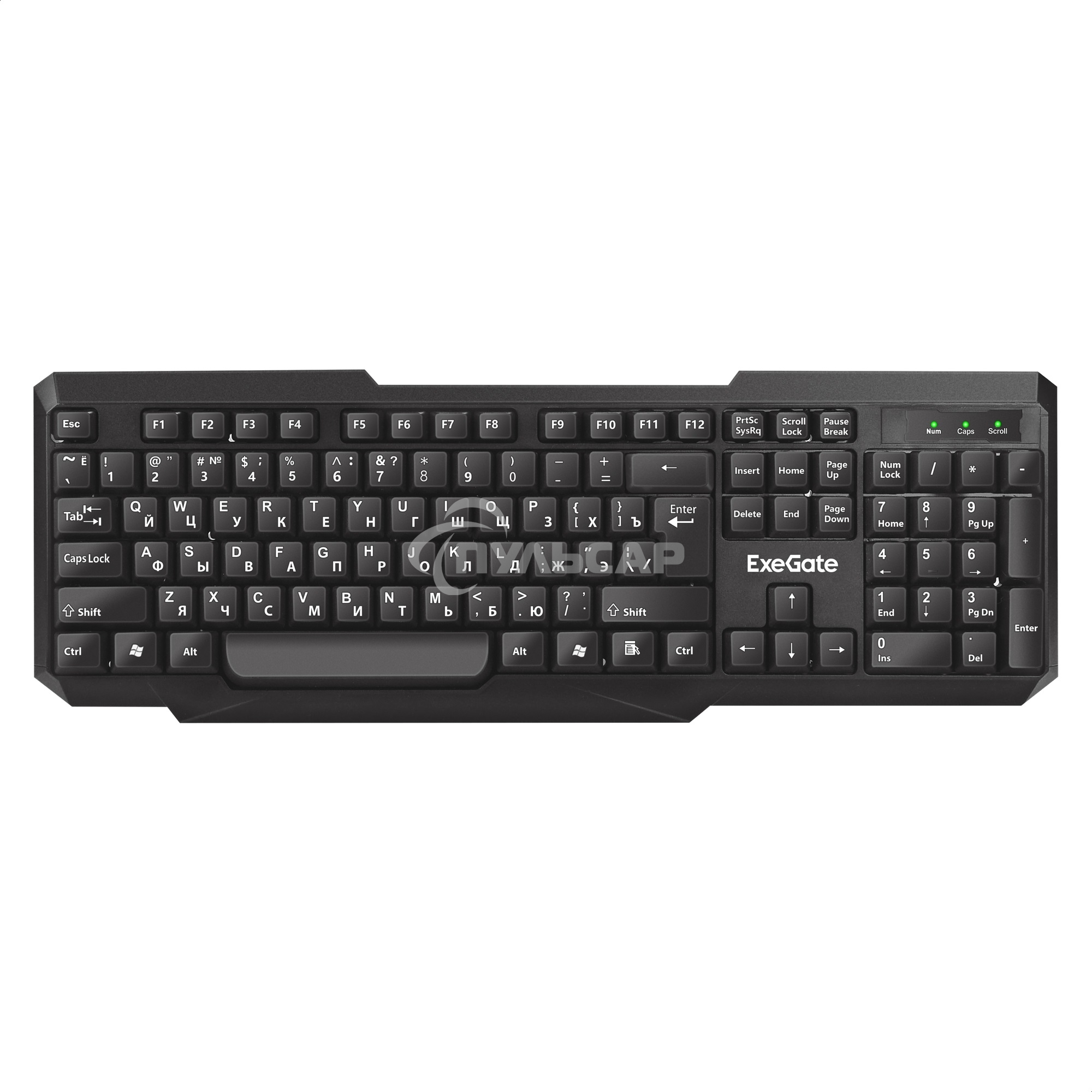 Клавиатура проводная ExeGate LY-404 (EX264084RUS), USB, черный