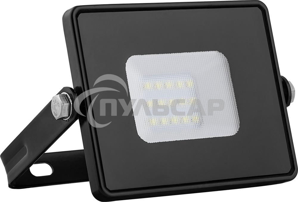 Прожектор светодиодный FERON 294902835 SMD 10W 4000K IP65, черный с матовым стеклом, LL-918