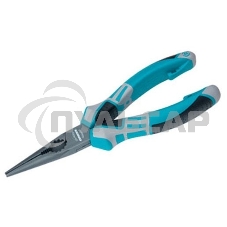 Длинногубцы прямые GROSS 205 мм, трехкомпонентные рукоятки 17171