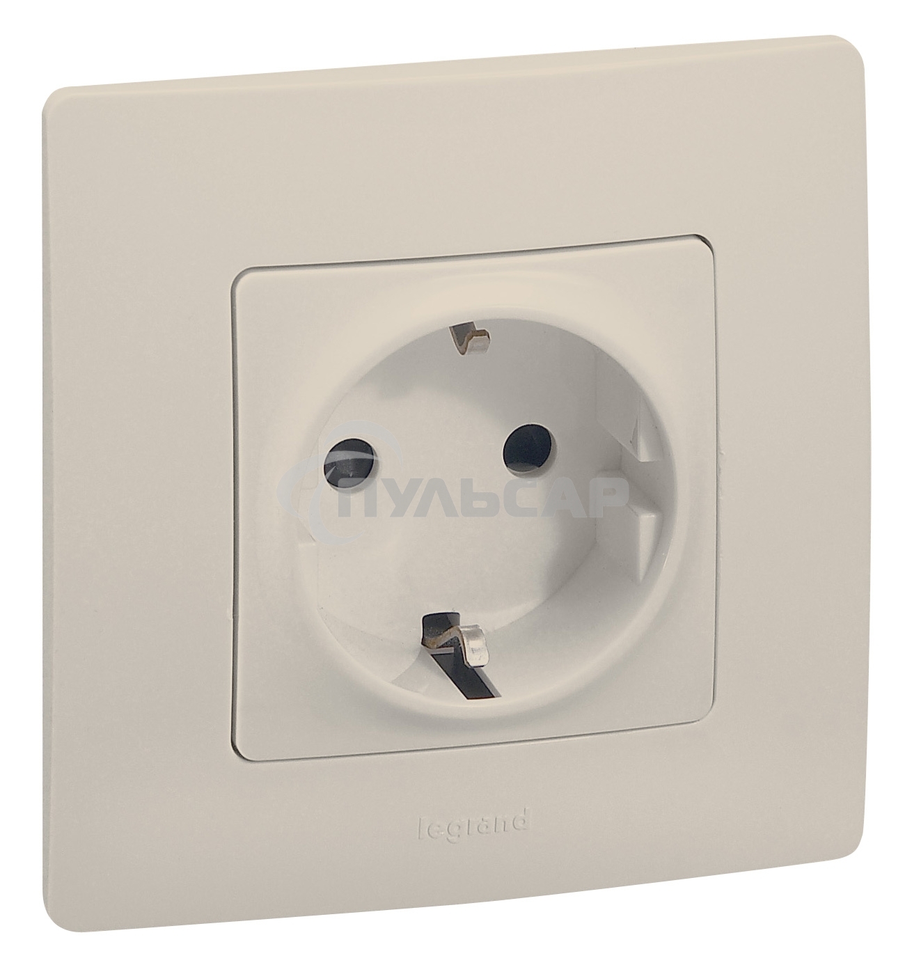 Розетка 2К+З винты, сл. кость ETIKA 