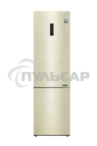 Холодильник LG GA-B509CESL бежевый глянцевый двухкамерный 277/107л морозилка снизу, No Frost