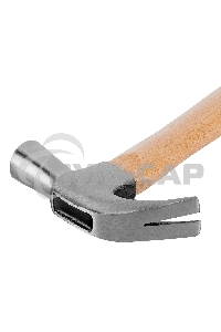 Молоток-гвоздодер SPARTA 104205450г боек 27мм деревянная рукоятка