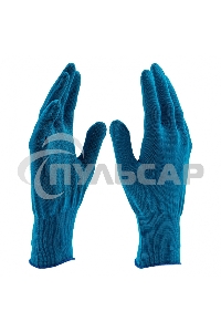 Перчатки из синтетической нити, ПВХ точка, 13 класс, 