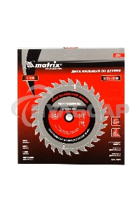 Круг пильный твердосплавный Matrix по дереву 255 х 32мм 72 зуба + кольцо 30/32