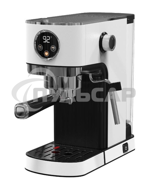 Кофеварка рожковая Korting KCM 1003 EW белый, исп. кофе - молотый, 1.2 л, 1350 Вт, 20 бар