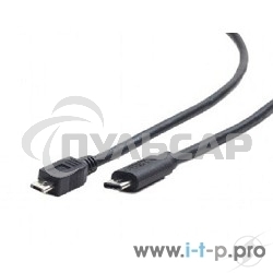 Кабель Cablexpert CCP-USB2-mBMCM-10 USB2.0 microBM/USB3.1TypeC, 3м, 