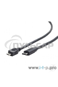 Кабель Cablexpert CCP-USB2-mBMCM-10 USB2.0 microBM/USB3.1TypeC, 3м, 