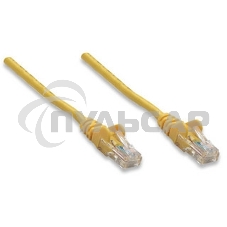 Патч-корд UTP кат. 5e, 0.5м ExeGate желтый