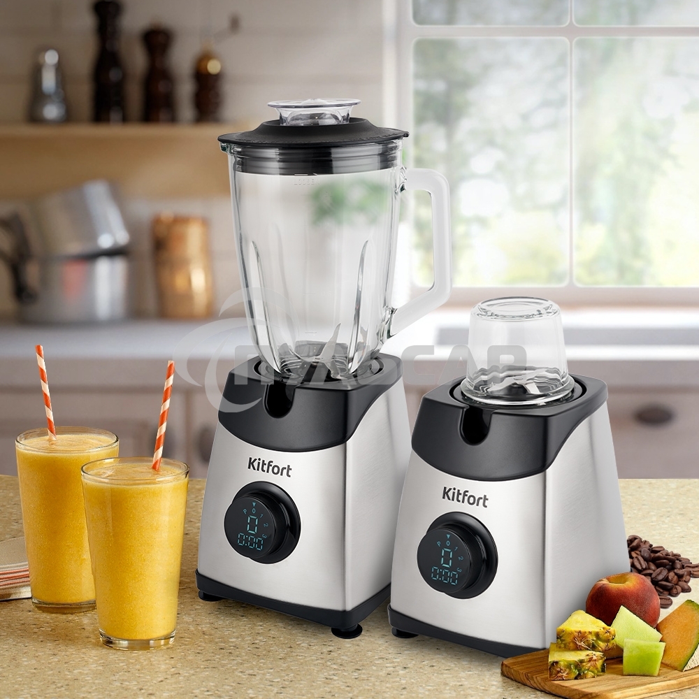 Блендер стационарный Kitfort KT-1394 550Вт серебристый