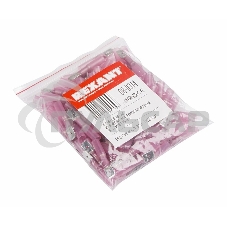 Клемма плоская изолированная термоусаживаемая штекер 6.35 мм 0.5-1.5 мм² РПи-п-т 1.5-(6.3)) красный Rexant