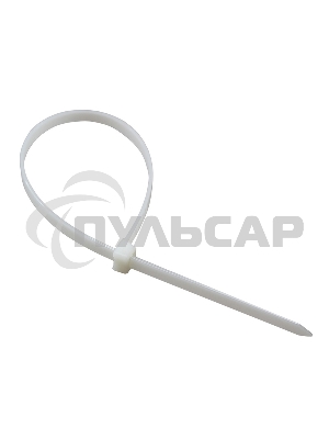 Хомут-стяжка кабельная нейлоновая Rexant 200 x2,5 мм, белая, упаковка 100 шт.