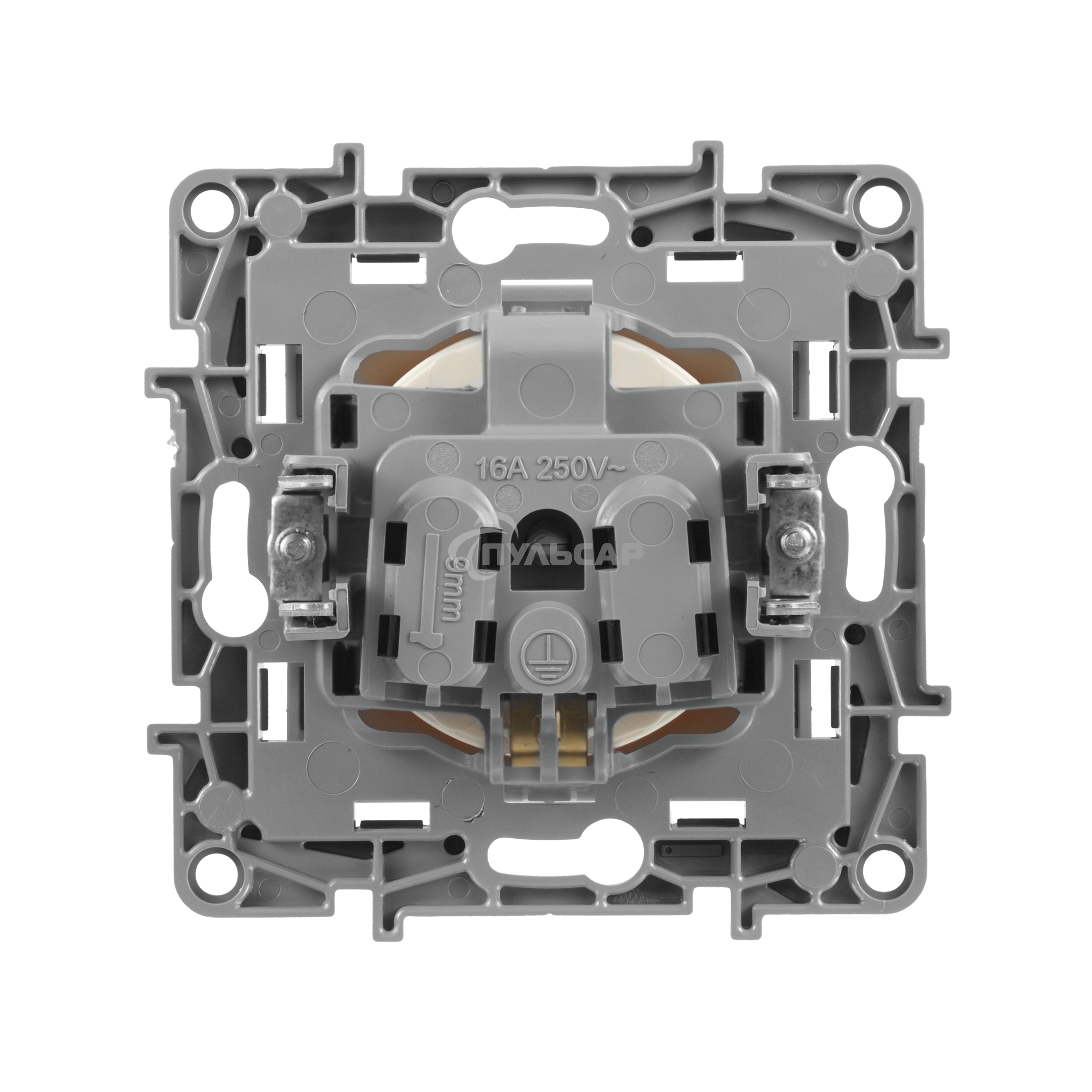 Розетка 2К+З винты, сл. кость ETIKA 