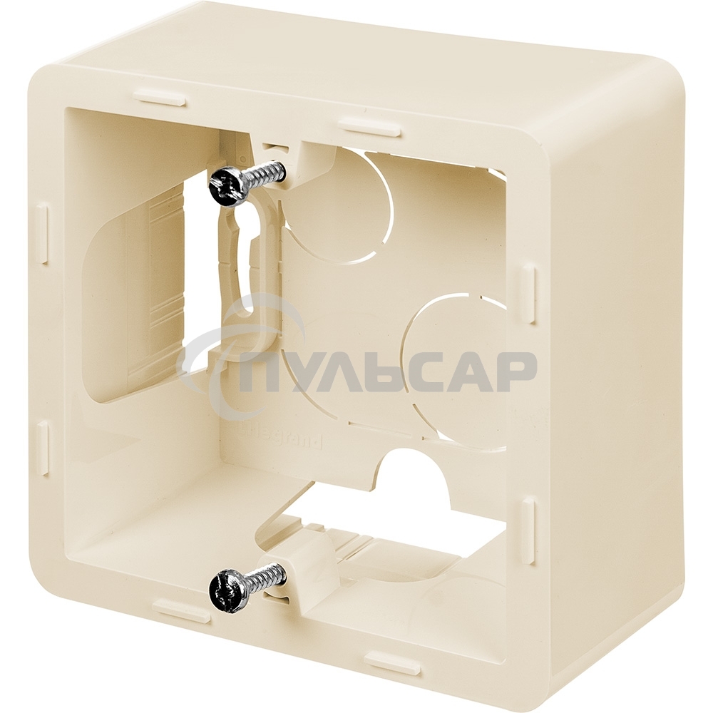 Коробка накладного монтажа 1 пост слоновая кость Inspiria