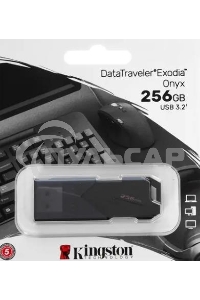Флешка USB R/W R/W Kingston 256 Gb DataTraveler Exodia Onyx DTXON/256 Gb USB3.2 черный