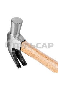 Молоток-гвоздодер SPARTA 104205450г боек 27мм деревянная рукоятка