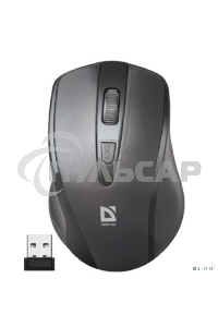 Мышь беспроводная Defender Datum MM-265 черный, 1600 dpi, радиоканал, USB, кнопки - 4