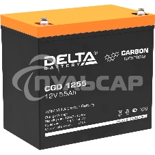 Аккумуляторная батарея Delta CGD 1255 напряжение 12В, емкость 55А·ч (230х138х205мм) Аккумуляторная батарея Delta CGD 1255 напряжение 12В, емкость 55А·ч (230х138х205мм)