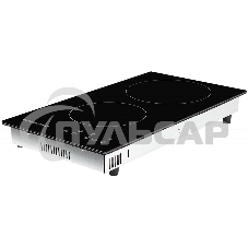 Электрическая варочная панель Kuppersberg ECO 302 / домино, ширина 30 см, 2 зоны ускоренного нагрева HI-Light, 1 зона с двойным расширением, сенсорное управление, 3 цифровых дисплея, 9 уровней мощности, таймер, автоматика закипания, автоотключение, защита