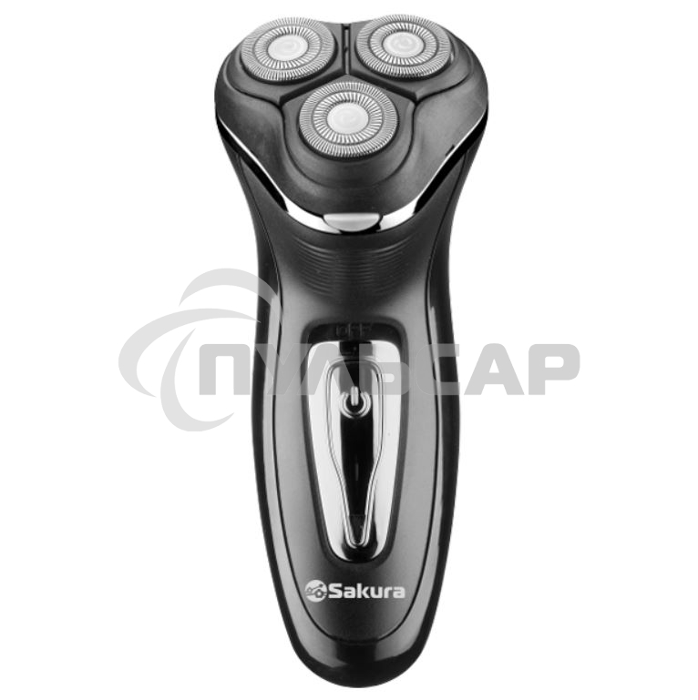 Электробритва Sakura SA-5417BK 3гол триммер сух.бритье аккум