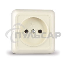 Розетка 1-м ОП Олимп 16А IP20 беж. Universal Б-О0022