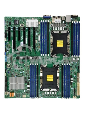 Материнская плата Supermicro MBD-X11DPI-N-B, LGA 3647, Intel C621, 16xDDR4, 14xSATA, 1xM.2, 6xPCI-E 3.0 (x16, x8), 2x 1Gb LAN, 1xVGA, 4xUSB-A 2.0, 3xUSB-A 3.2 Gen 1, 2xCOM, E-ATX, Bulk
