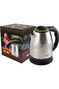 Чайник электрический Матрена MA-001 1,8 л,сталь,цвет крышки зеленый (005458)