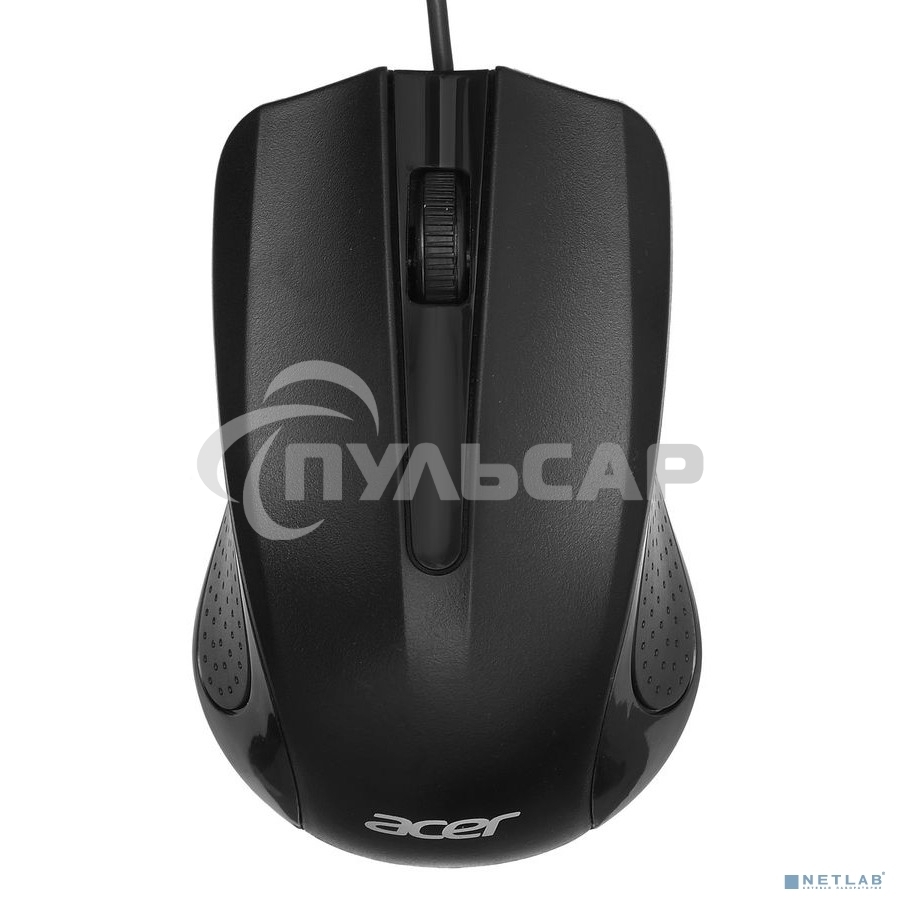 Мышь проводная Acer OMW010 черный, 1200 dpi, USB, кнопки - 3