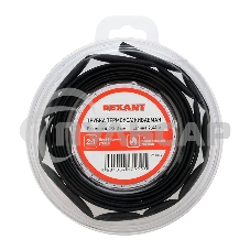 Трубка термоусаживаемая 4.0/2.0мм черный ролик 2.44м Rexant 29-0016