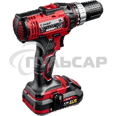 Дрель-шуруповерт ЗУБР ДШЛ-185-22, Аккумуляторная, 18В, 2 АКБ, Кейс