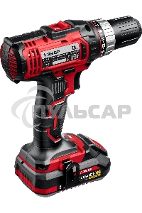 Дрель-шуруповерт ЗУБР ДШЛ-185-22, Аккумуляторная, 18В, 2 АКБ, Кейс