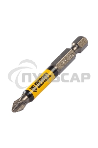 Набор бит PH2х60, сталь S2, круглый профиль, 10 шт. Denzel