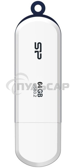 Флешка USB 64 Gb Silicon Power Blaze B32, USB 3.2, белый