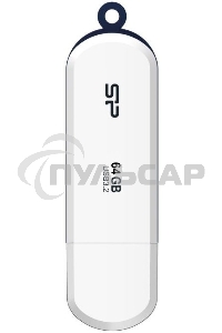Флешка USB 64 Gb Silicon Power Blaze B32, USB 3.2, белый