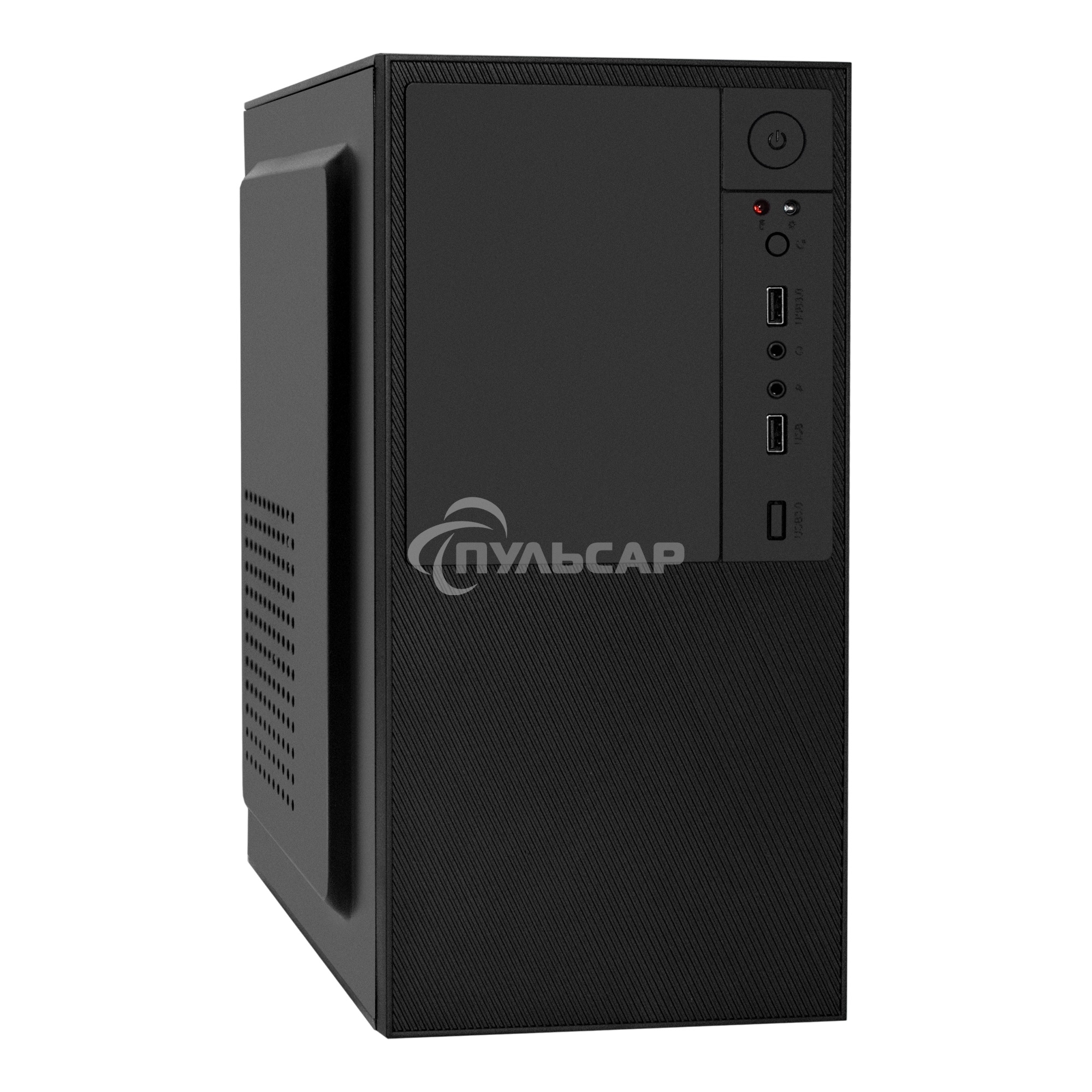 Компьютерный корпус Minitower ExeGate BAA-308-AAA400 (mATX, БП AAA400 с вент. 8см, 2*USB, HD Audio, черный)