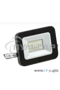 Прожектор светодиодный СДО 06-20 6500К IP65 черный ИЭК LPDO601-20-65-K02