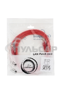 Патч-корд UTP Cablexpert кат.5e, 1.5м, литой, многожильный (красный)