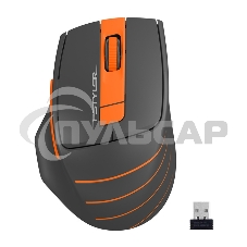 Мышь беспроводная A4Tech Fstyler FG30 серый/оранжевый, 2000 dpi, радиоканал, USB, кнопки - 5
