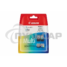 Картридж струйный Canon PG-440/CL-441 5219B005 черный/трехцветный x2уп. для Canon MG2140/MG3140 (180стр.)