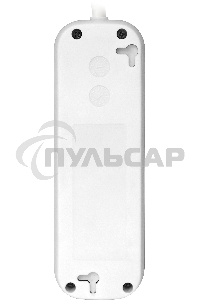 Удлинитель Defender E330 белый 3.0 м, 3 розетки 