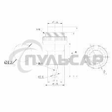 Выключатель-кнопка металл 220V 2А (2с) (ON)-OFF Ø10.2 черная Mini Rexant
